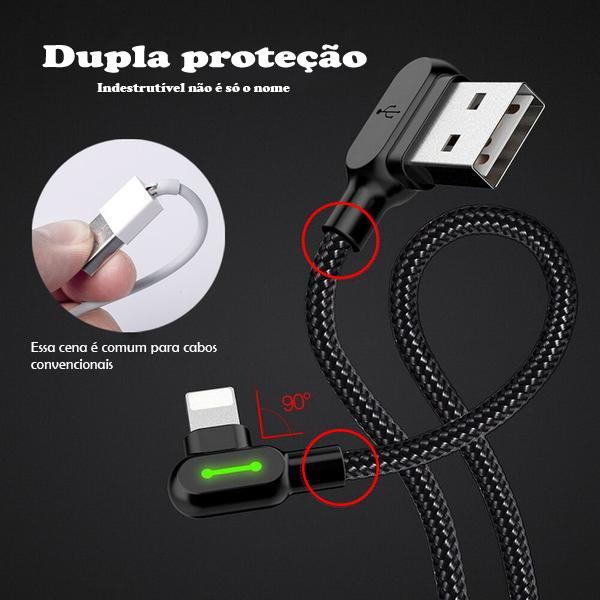 Carregador para iPhone - USB C - Micro-USB | Cabo Titã™ - Nifrans