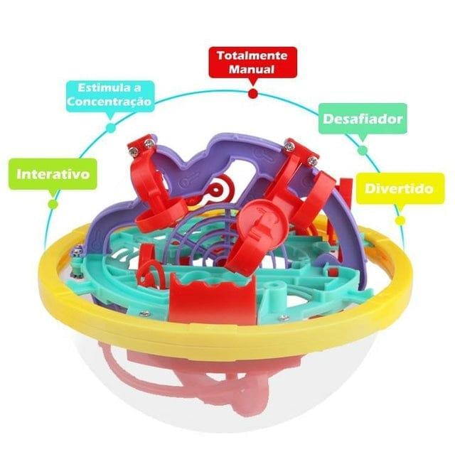 Bola Labirinto 3D Aprendizagem Divertida - Nifrans