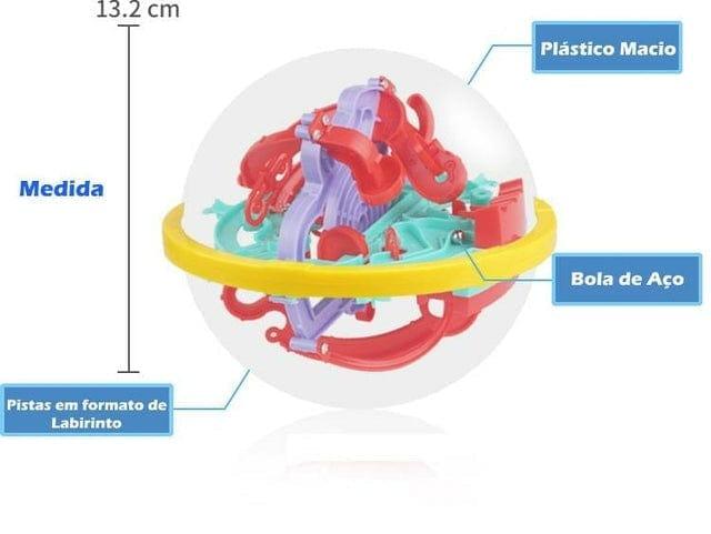 Bola Labirinto 3D Aprendizagem Divertida - Nifrans