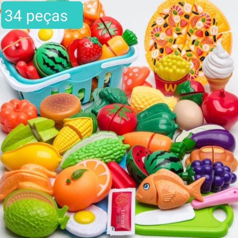 Conjunto de Comidas - Brinquedo de comidinhas divertidas para sua criança - Nifrans