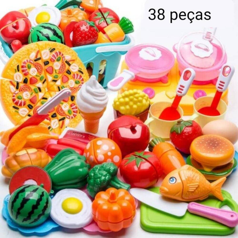 Conjunto de Comidas - Brinquedo de comidinhas divertidas para sua criança - Nifrans