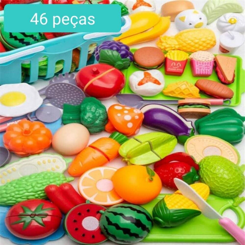 Conjunto de Comidas - Brinquedo de comidinhas divertidas para sua criança - Nifrans