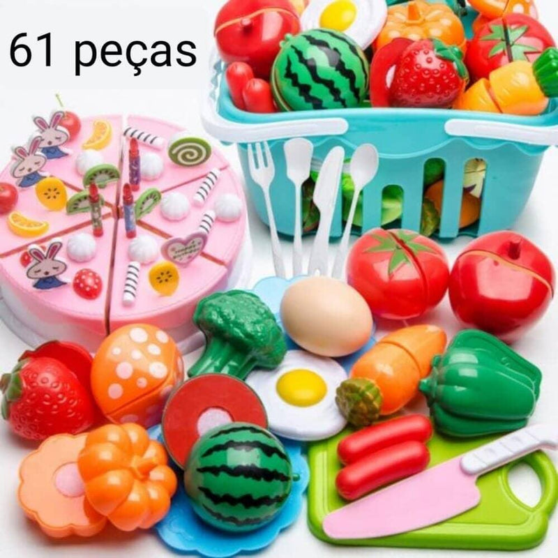 Conjunto de Comidas - Brinquedo de comidinhas divertidas para sua criança - Nifrans