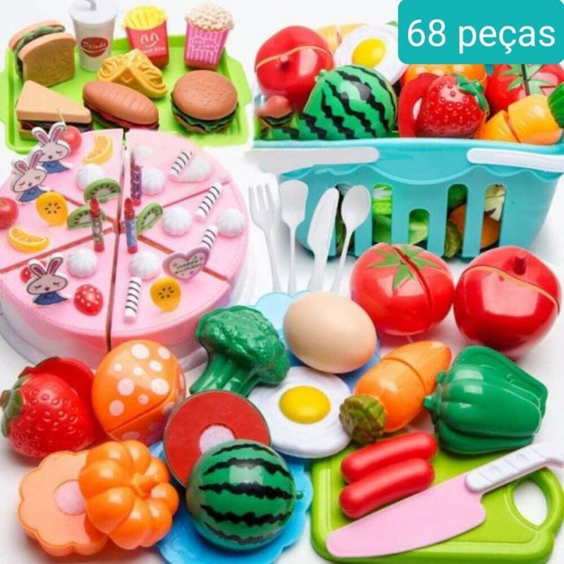 Conjunto de Comidas - Brinquedo de comidinhas divertidas para sua criança - Nifrans