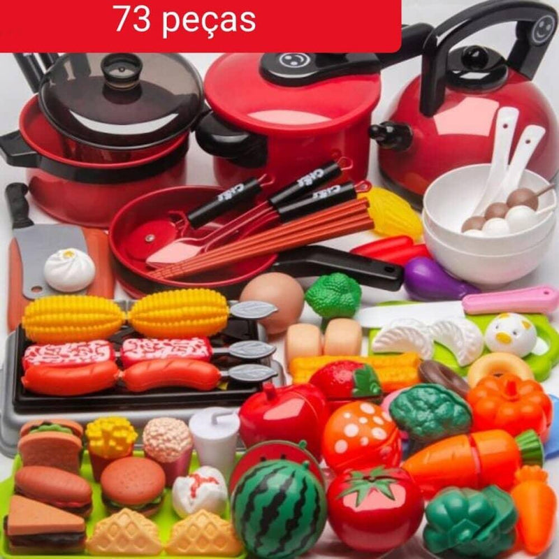 Conjunto de Comidas - Brinquedo de comidinhas divertidas para sua criança - Nifrans