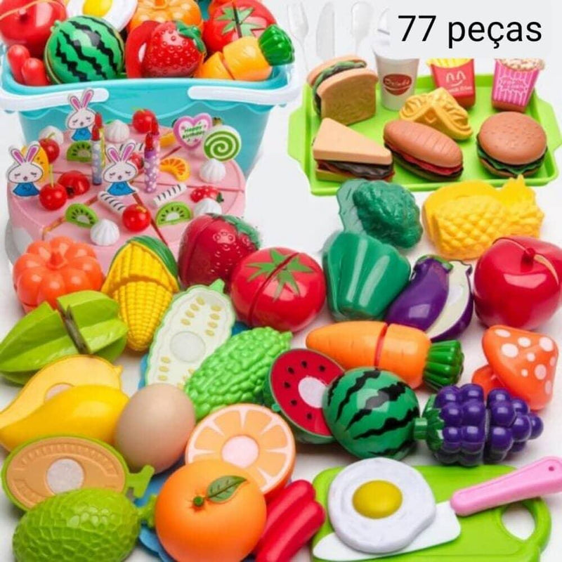 Conjunto de Comidas - Brinquedo de comidinhas divertidas para sua criança - Nifrans